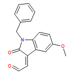 Acetaldehyde, 2-[1,2-dihydro-5-methoxy-2-oxo-1-(phenylmethyl)-3H-indol-3-ylidene]-, (2Z)- 