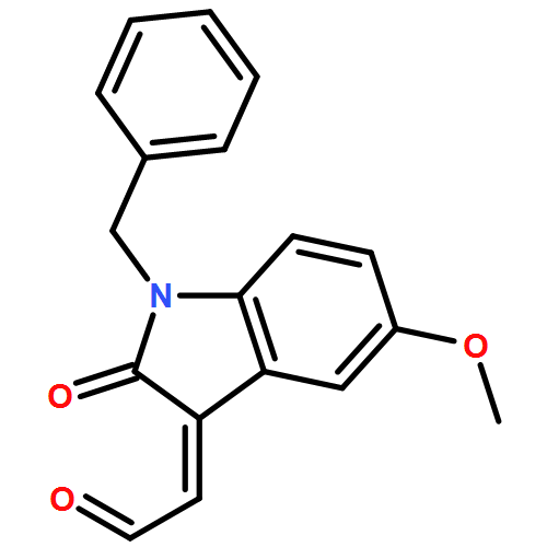 Acetaldehyde, 2-[1,2-dihydro-5-methoxy-2-oxo-1-(phenylmethyl)-3H-indol-3-ylidene]-, (2Z)- 