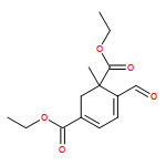 3,5-Cyclohexadiene-1,3-dicarboxylic acid, 6-formyl-1-methyl-, 1,3-diethyl ester 