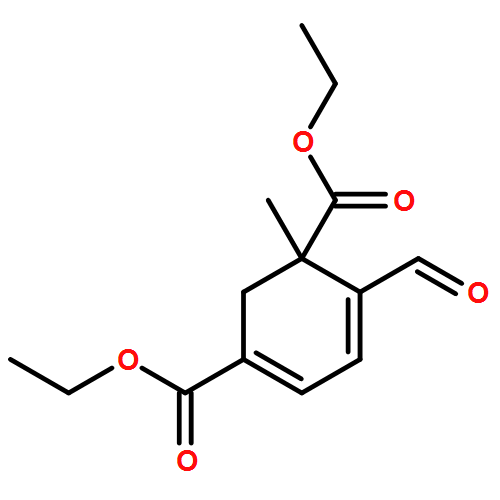 3,5-Cyclohexadiene-1,3-dicarboxylic acid, 6-formyl-1-methyl-, 1,3-diethyl ester 