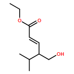 2-Hexenoic acid, 4-(hydroxymethyl)-5-methyl-, ethyl ester, (2E,4R)- 