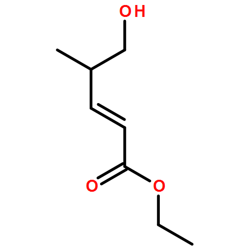 2-Pentenoic acid, 5-hydroxy-4-methyl-, ethyl ester, (2E)- 