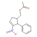 3-Cyclopentene-1-methanol, 3-nitro-2-phenyl-, 1-acetate, (1R,2S)-rel- 