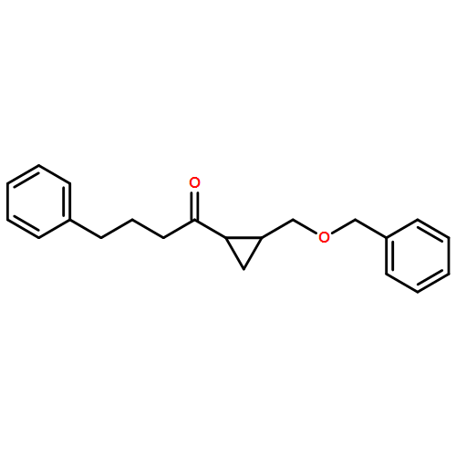 1-Butanone, 4-phenyl-1-[(1R,2S)-2-[(phenylmethoxy)methyl]cyclopropyl]-, rel- 