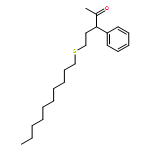 2-Pentanone, 5-(decylthio)-3-phenyl- 