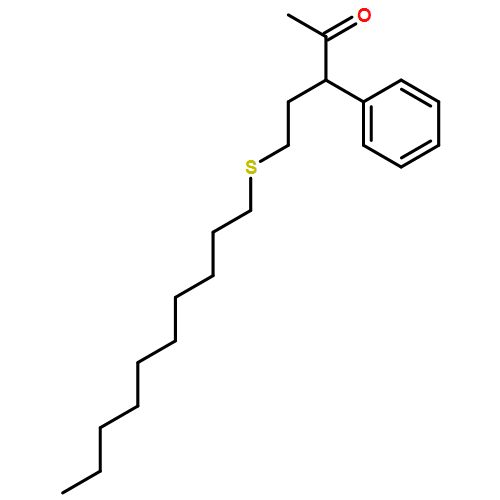 2-Pentanone, 5-(decylthio)-3-phenyl- 