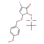 2-Cyclopenten-1-one, 5-[[(1,1-dimethylethyl)dimethylsilyl]oxy]-2-iodo-4-[(4-methoxyphenyl)methoxy]-, (4R,5S)- 