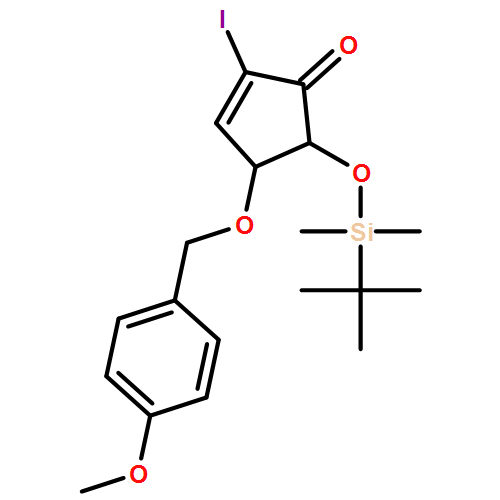 2-Cyclopenten-1-one, 5-[[(1,1-dimethylethyl)dimethylsilyl]oxy]-2-iodo-4-[(4-methoxyphenyl)methoxy]-, (4R,5S)- 