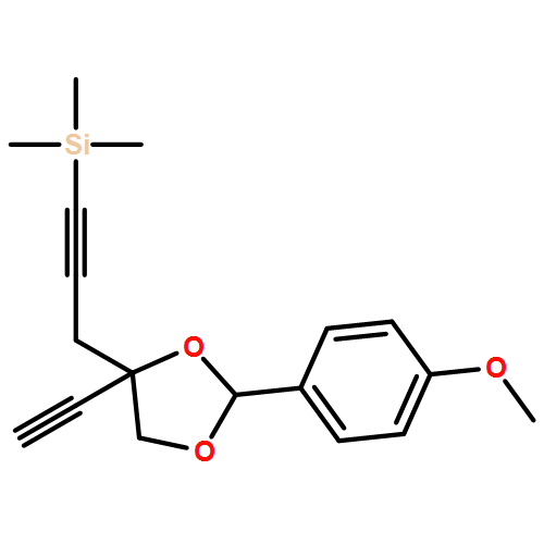 1,3-Dioxolane, 4-ethynyl-2-(4-methoxyphenyl)-4-[3-(trimethylsilyl)-2-propyn-1-yl]-, (2R,4R)- 