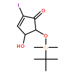 2-Cyclopenten-1-one, 5-[[(1,1-dimethylethyl)dimethylsilyl]oxy]-4-hydroxy-2-iodo-, (4R,5S)- 