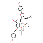 1-Cyclopentene-1-carboxylic acid, 4-[[(1,1-dimethylethyl)dimethylsilyl]oxy]-3-[(4-methoxyphenyl)methoxy]-5-[2-[(4R)-2-(4-methoxyphenyl)-4-[3-(trimethylsilyl)-2-propyn-1-yl]-1,3-dioxolan-4-yl]ethynyl]-5-[(triethylsilyl)oxy]-, methyl ester, (3R,4S,5S)- 