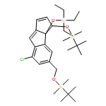 Cyclopent[a]indene, 7-chloro-3-[[(1,1-dimethylethyl)dimethylsilyl]oxy]-5-[[[(1,1-dimethylethyl)dimethylsilyl]oxy]methyl]-3,3a-dihydro-3a-[(triethylsilyl)oxy]-, (3S,3aR)- 