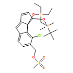 Cyclopent[a]indene-5-methanol, 4-chloro-3-[[(1,1-dimethylethyl)dimethylsilyl]oxy]-3,3a-dihydro-3a-[(triethylsilyl)oxy]-, 5-methanesulfonate, (3S,3aR)- 