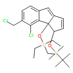 Cyclopent[a]indene, 4-chloro-5-(chloromethyl)-3-[[(1,1-dimethylethyl)dimethylsilyl]oxy]-3,3a-dihydro-3a-[(triethylsilyl)oxy]-, (3S,3aR)- 