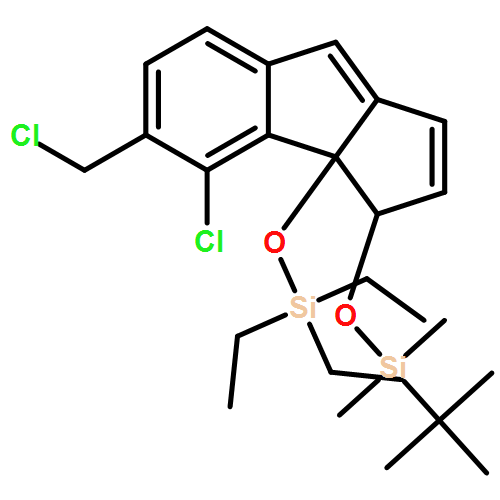 Cyclopent[a]indene, 4-chloro-5-(chloromethyl)-3-[[(1,1-dimethylethyl)dimethylsilyl]oxy]-3,3a-dihydro-3a-[(triethylsilyl)oxy]-, (3S,3aR)- 