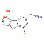 Cyclopent[a]indene-5-acetonitrile, 7-chloro-3,3a-dihydro-3,3a-dihydroxy-, (3S,3aR)- 