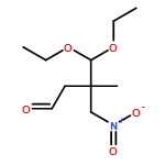 Butanal, 4,4-diethoxy-3-methyl-3-(nitromethyl)-, (3R)- 