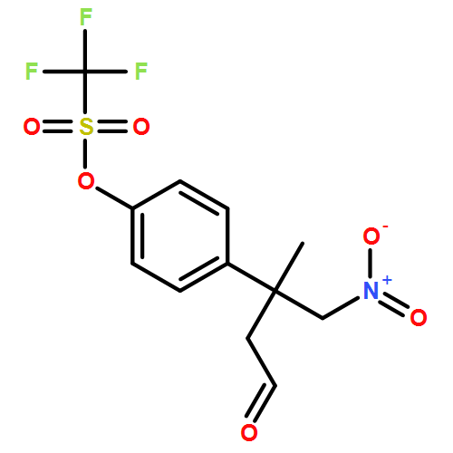 Methanesulfonic acid, 1,1,1-trifluoro-, 4-[(1S)-1-methyl-1-(nitromethyl)-3-oxopropyl]phenyl ester 