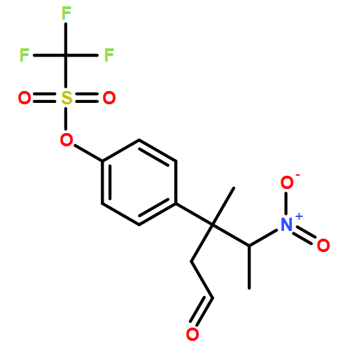 Methanesulfonic acid, 1,1,1-trifluoro-, 4-[(1S,2R)-1-methyl-2-nitro-1-(2-oxoethyl)propyl]phenyl ester 