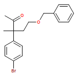 2-Pentanone, 3-(4-bromophenyl)-3-methyl-5-(phenylmethoxy)-, (3S)- 