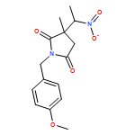 2,5-Pyrrolidinedione, 1-[(4-methoxyphenyl)methyl]-3-methyl-3-[(1R)-1-nitroethyl]-, (3R)- 