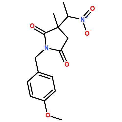 2,5-Pyrrolidinedione, 1-[(4-methoxyphenyl)methyl]-3-methyl-3-[(1R)-1-nitroethyl]-, (3R)- 