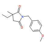 2,5-Pyrrolidinedione, 3-ethyl-1-[(4-methoxyphenyl)methyl]-3-methyl-, (3S)- 