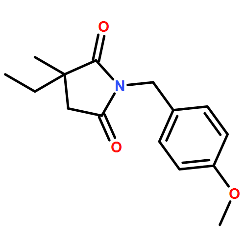 2,5-Pyrrolidinedione, 3-ethyl-1-[(4-methoxyphenyl)methyl]-3-methyl-, (3S)- 