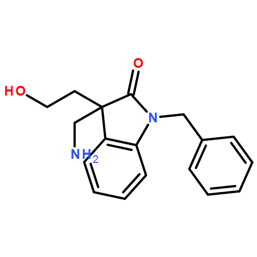 2H-Indol-2-one, 3-(aminomethyl)-1,3-dihydro-3-(2-hydroxyethyl)-1-(phenylmethyl)-, (3R)- 