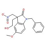 2H-Indol-2-one, 1,3-dihydro-3-(2-hydroxyethyl)-5-methoxy-3-(nitromethyl)-1-(phenylmethyl)-, (3R)- 