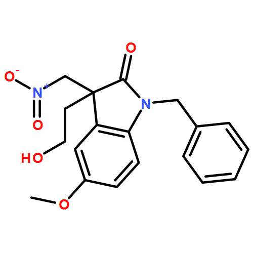 2H-Indol-2-one, 1,3-dihydro-3-(2-hydroxyethyl)-5-methoxy-3-(nitromethyl)-1-(phenylmethyl)-, (3R)- 