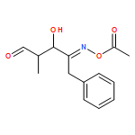 L-erythro-Pentos-4-ulose, 2,5-dideoxy-2-methyl-5-phenyl-, 4-(O-acetyloxime), (4E)- 