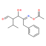 L-erythro-Pentos-4-ulose, 2,5-dideoxy-2-(1-methylethyl)-5-phenyl-, 4-(O-acetyloxime), (4E)- 