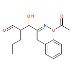 L-erythro-Pentos-4-ulose, 2,5-dideoxy-5-phenyl-2-propyl-, 4-(O-acetyloxime), (4E)- 