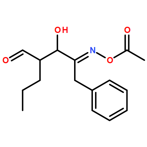 L-erythro-Pentos-4-ulose, 2,5-dideoxy-5-phenyl-2-propyl-, 4-(O-acetyloxime), (4E)- 