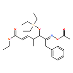 2-Heptenoic acid, 6-[(acetyloxy)imino]-4-methyl-7-phenyl-5-[(triethylsilyl)oxy]-, ethyl ester, (2E,4R,5R,6E)- 