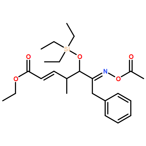 2-Heptenoic acid, 6-[(acetyloxy)imino]-4-methyl-7-phenyl-5-[(triethylsilyl)oxy]-, ethyl ester, (2E,4R,5R,6E)- 