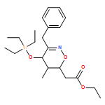 4H-1,2-Oxazine-6-acetic acid, 5,6-dihydro-5-methyl-3-(phenylmethyl)-4-[(triethylsilyl)oxy]-, ethyl ester, (4R,5R,6R)- 