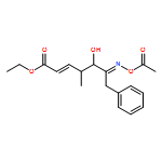 2-Heptenoic acid, 6-[(acetyloxy)imino]-5-hydroxy-4-methyl-7-phenyl-, ethyl ester, (2E,4R,5R,6E)- 