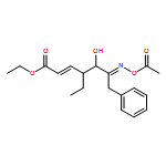 2-Heptenoic acid, 6-[(acetyloxy)imino]-4-ethyl-5-hydroxy-7-phenyl-, ethyl ester, (2E,4R,5R,6E)- 