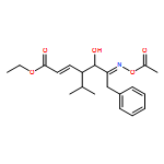 2-Heptenoic acid, 6-[(acetyloxy)imino]-5-hydroxy-4-(1-methylethyl)-7-phenyl-, ethyl ester, (2E,4R,5R,6E)- 