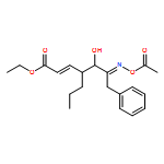 2-Heptenoic acid, 6-[(acetyloxy)imino]-5-hydroxy-7-phenyl-4-propyl-, ethyl ester, (2E,4R,5R,6E)- 