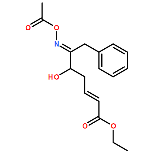 2-Heptenoic acid, 6-[(acetyloxy)imino]-5-hydroxy-7-phenyl-, ethyl ester, (2E,5R,6E)- 