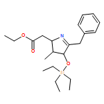 2H-Pyrrole-2-acetic acid, 3,4-dihydro-3-methyl-5-(phenylmethyl)-4-[(triethylsilyl)oxy]-, ethyl ester, (2R,3R,4R)- 