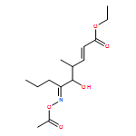 2-Nonenoic acid, 6-[(acetyloxy)imino]-5-hydroxy-4-methyl-, ethyl ester, (2E,4R,5R,6E)- 