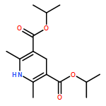 3,5-Pyridinedicarboxylic acid, 1,4-dihydro-2,6-dimethyl-, 3,5-bis(1-methylethyl) ester 