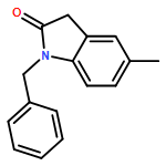 2H-Indol-2-one, 1,3-dihydro-5-methyl-1-(phenylmethyl)- 