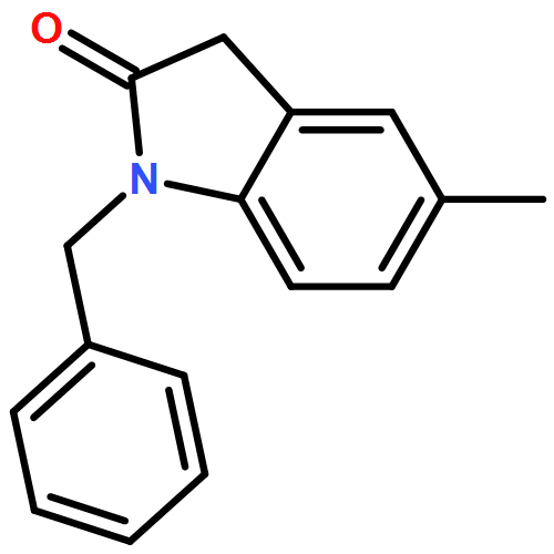 2H-Indol-2-one, 1,3-dihydro-5-methyl-1-(phenylmethyl)- 