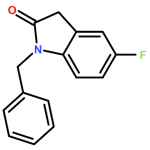 2H-Indol-2-one, 5-fluoro-1,3-dihydro-1-(phenylmethyl)- 