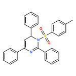 Pyrimidine, 1,6-dihydro-1-[(4-methylphenyl)sulfonyl]-2,4,6-triphenyl- 